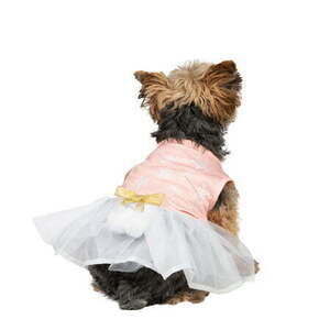 Vibrant Life Dog and Cat Clothes Snowflake Pet Dress Pink S